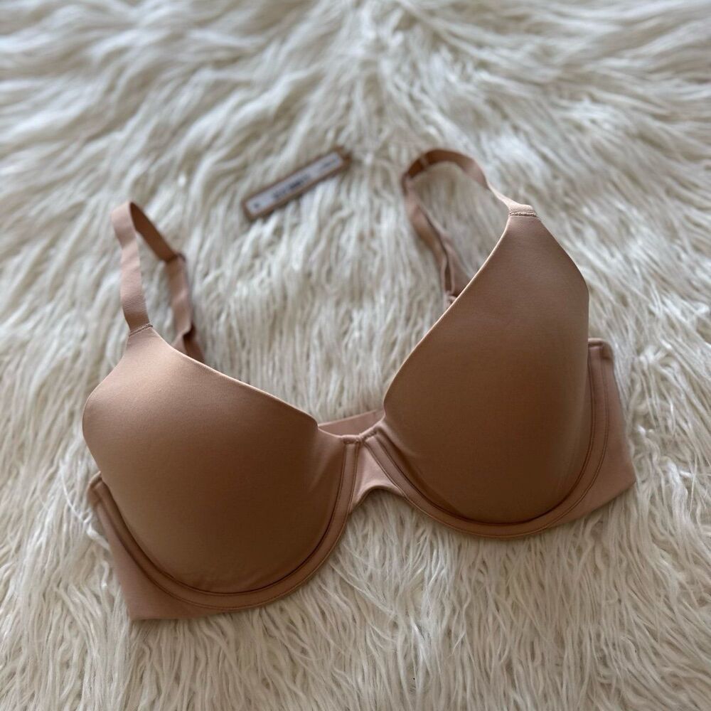 Skims Fits Everybody Scoop Plunge Bra Clay Size 32DD - Picture 3 of 5